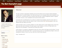 Tablet Screenshot of bertkaempfert.info